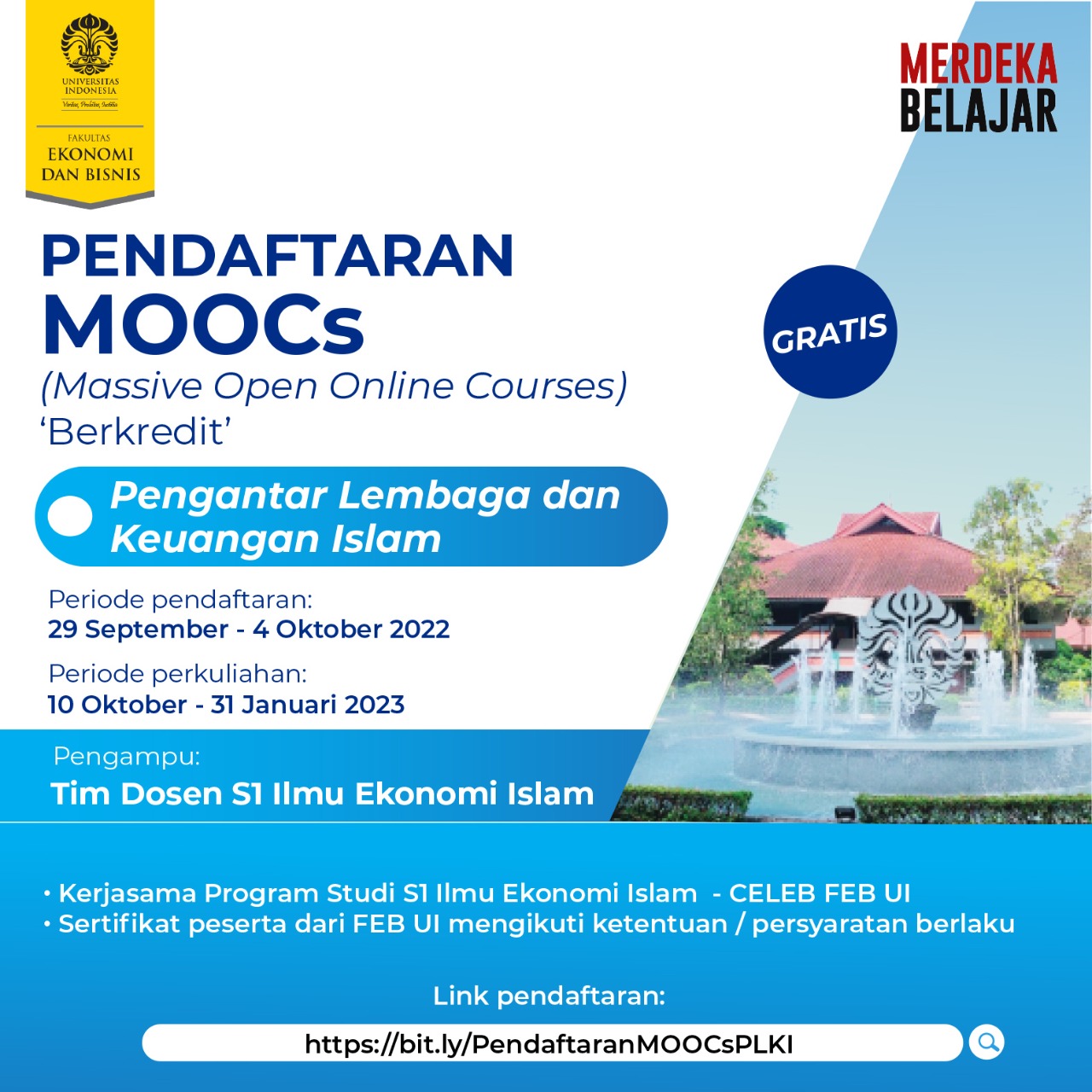 Pendaftaran MOOCS Pengantar Lembaga Dan Keuangan Islam – Fakultas ...